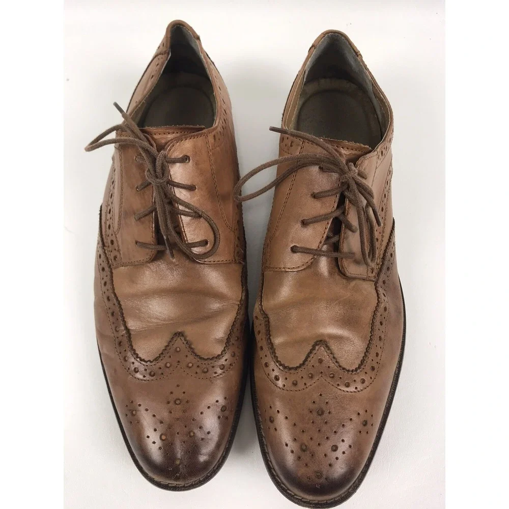 Florsheim‎ Montinaro Wingtip Oxford Leather Shoes 11737 Mens US Size 11 D